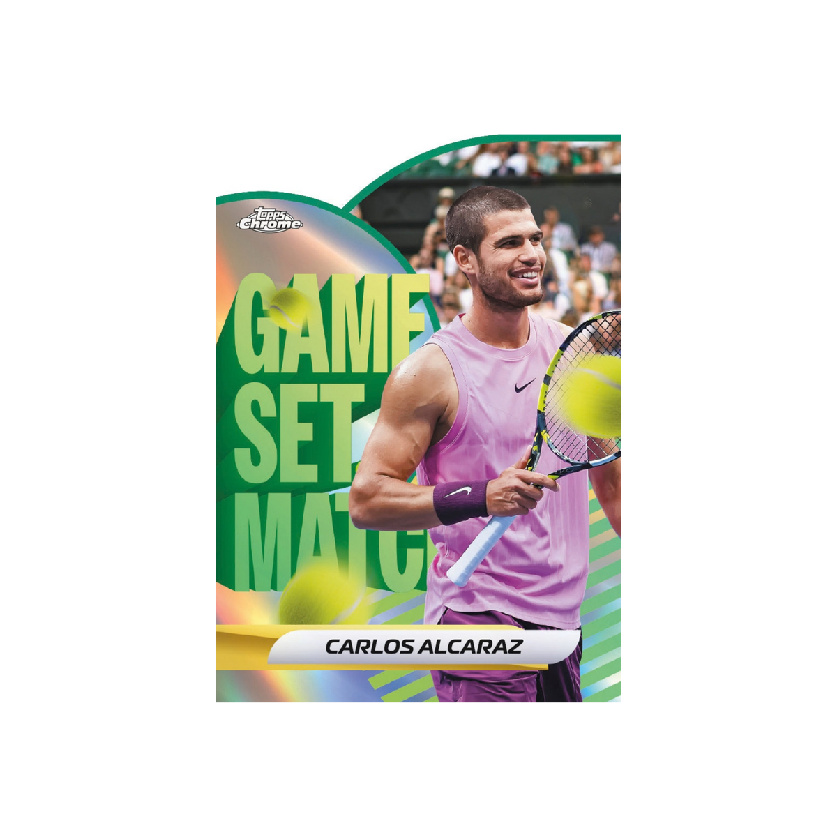 2026 Topps Chrome Tennis Game. Set. Match. Carlos Alcaraz