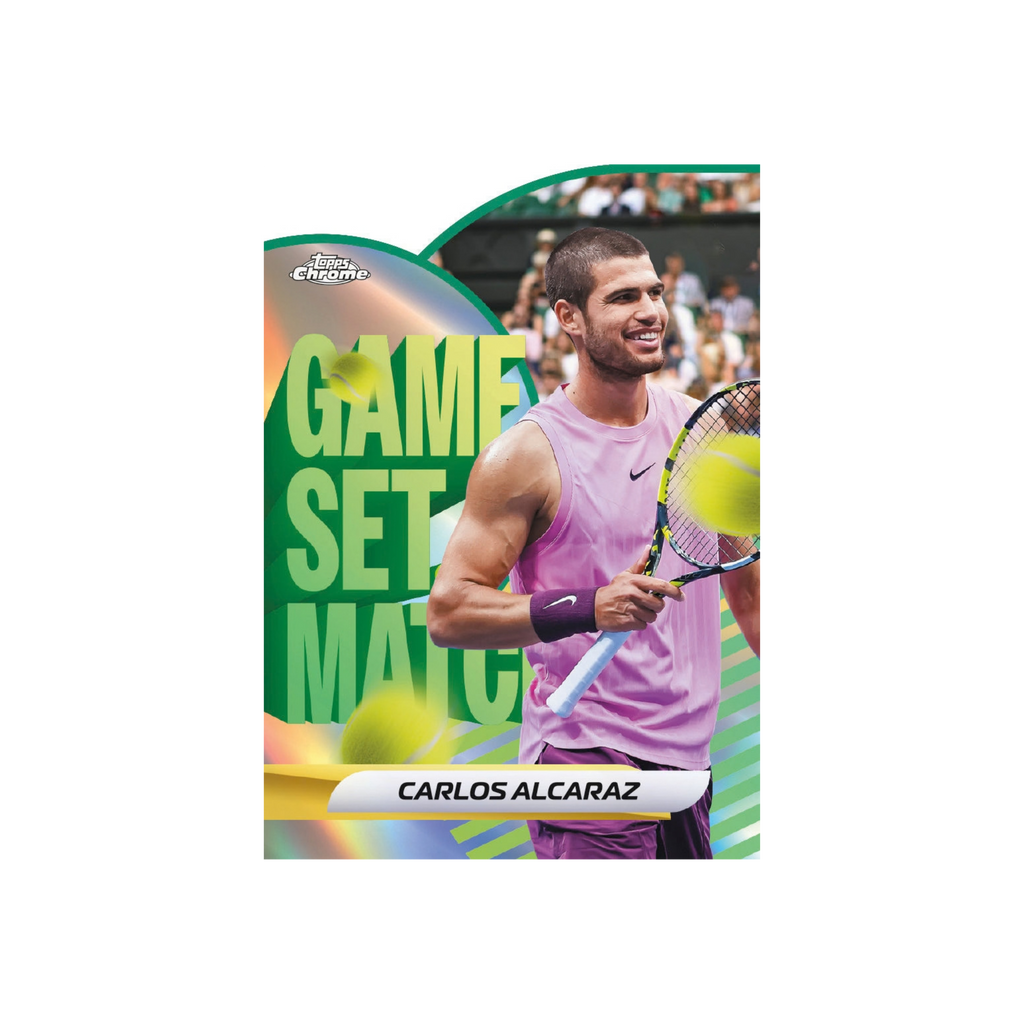 2026 Topps Chrome Tennis Game. Set. Match. Carlos Alcaraz