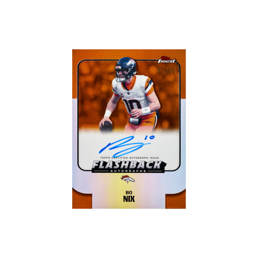 2025 Topps Finest Football Hobby Box Schweiz kaufen – Bo Nix Flashback Auto