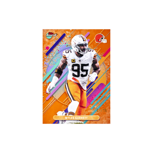 2025 Topps Finest Football Hobby Box Schweiz – Myles Garrett Autogramm Karte