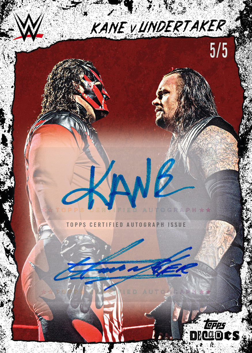 WWE Decades 90's Edition Dual Autogrammkarte
