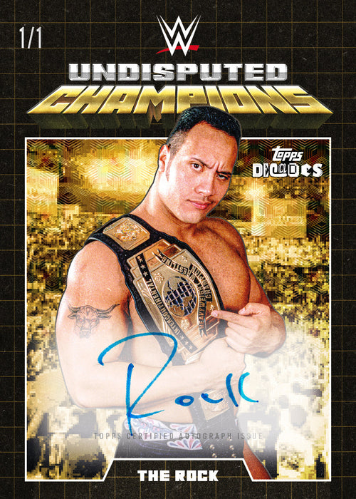 WWE Decades 90's Edition The Rock Autogrammkarte