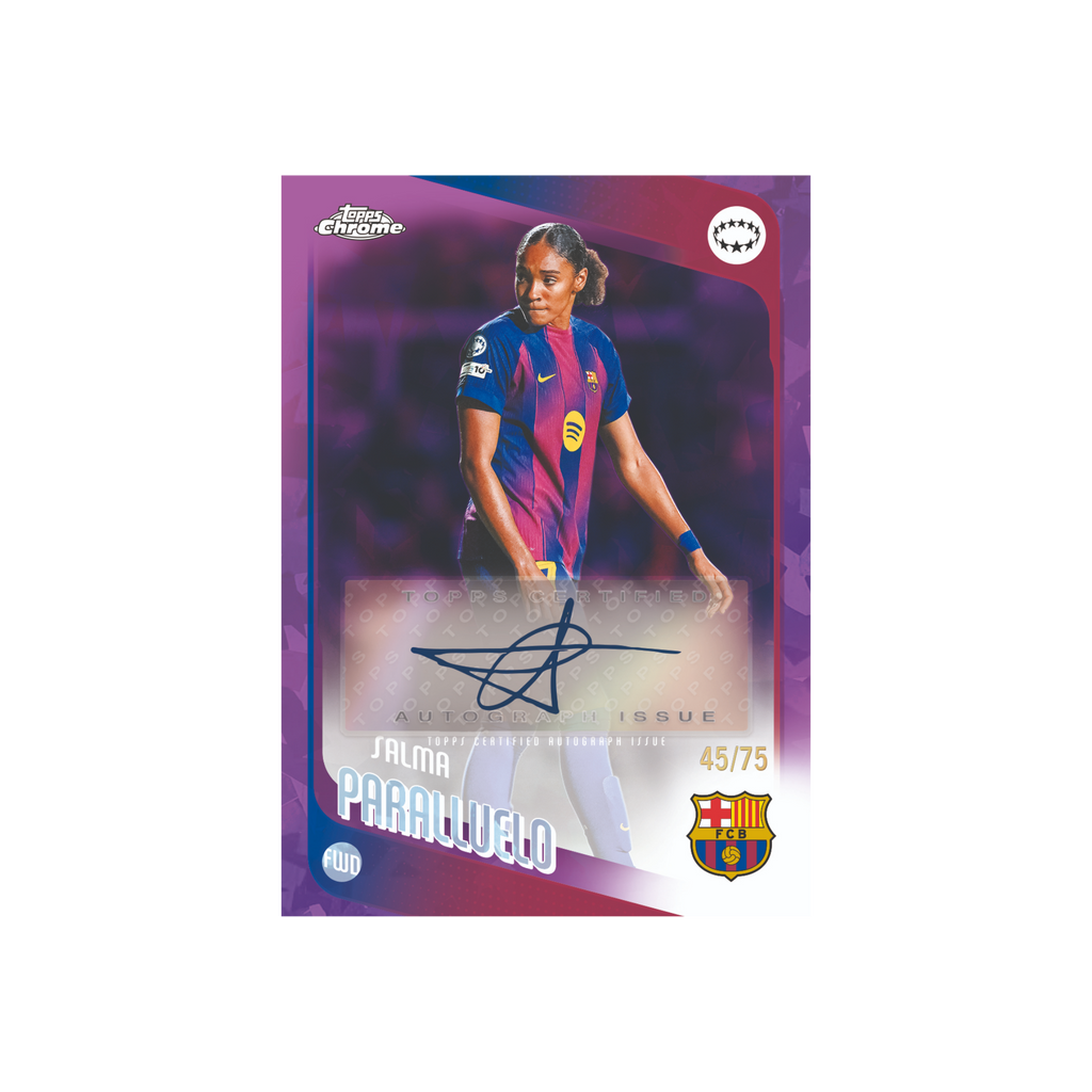 Topps Chrome Sapphire UWCL Sapphire Selections Insert Karte