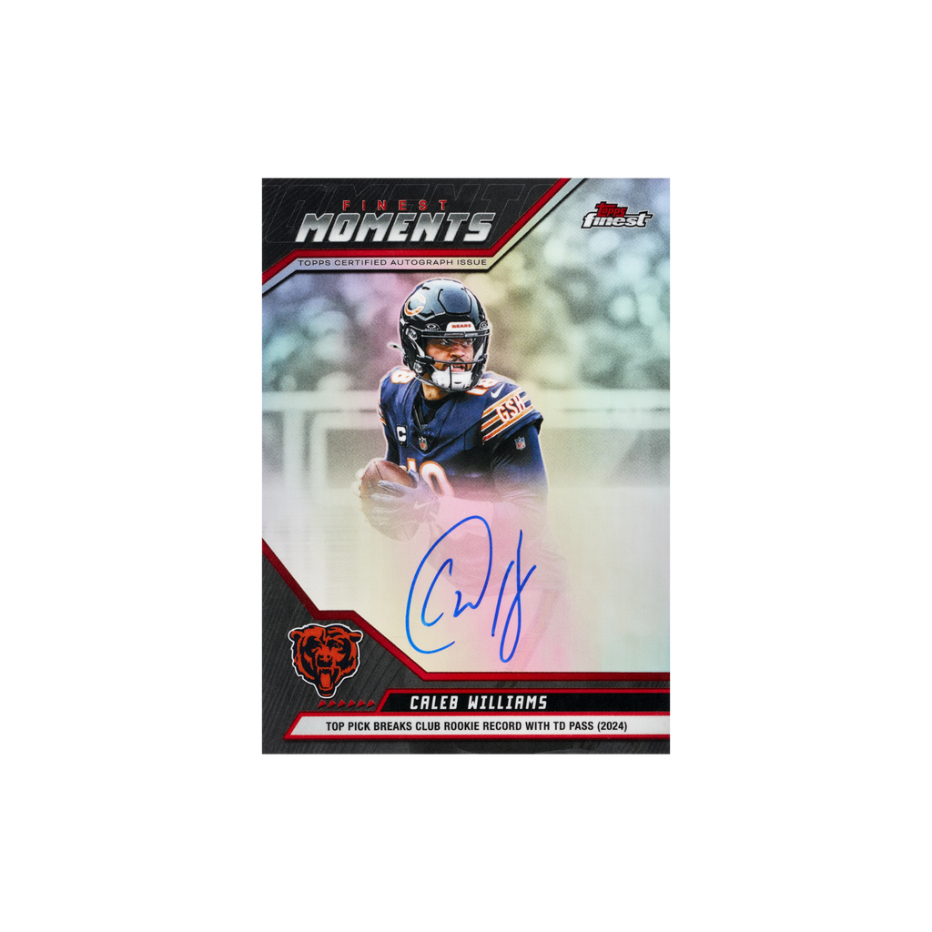 2025 Topps Finest Football Hobby Box Schweiz – Caleb Williams Finest Moments Auto