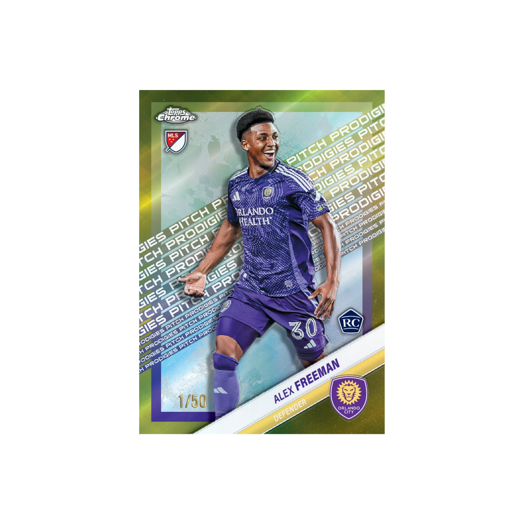 2026 Topps Chrome MLS Pitch Prodigies Gold Refractor Alex Freeman