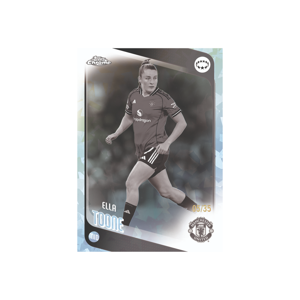 Topps Chrome Sapphire UWCL 2025/26 Box Inhalt Übersicht