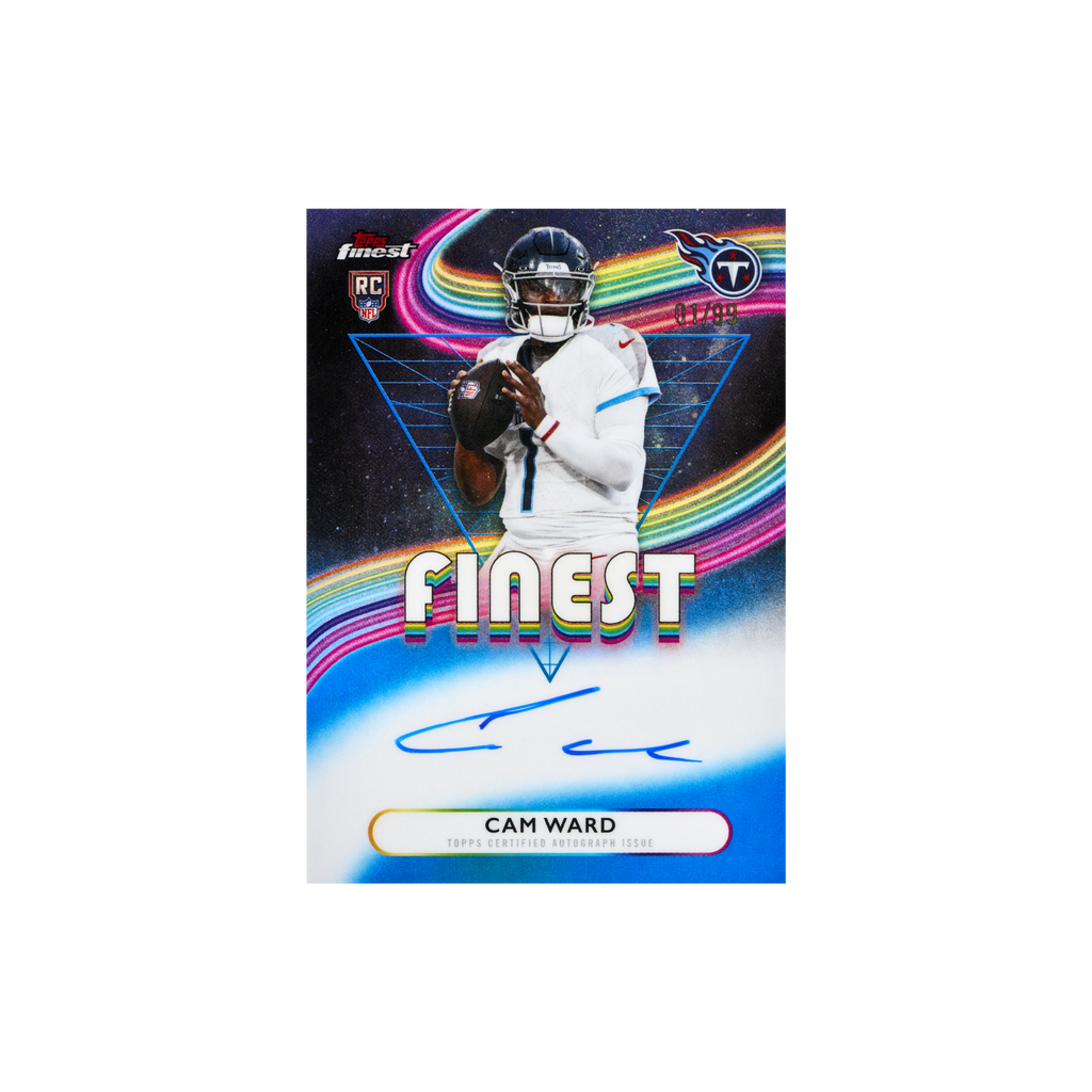 2025 Topps Finest Football Hobby Box Schweiz – Cam Ward Finest Rookie Auto