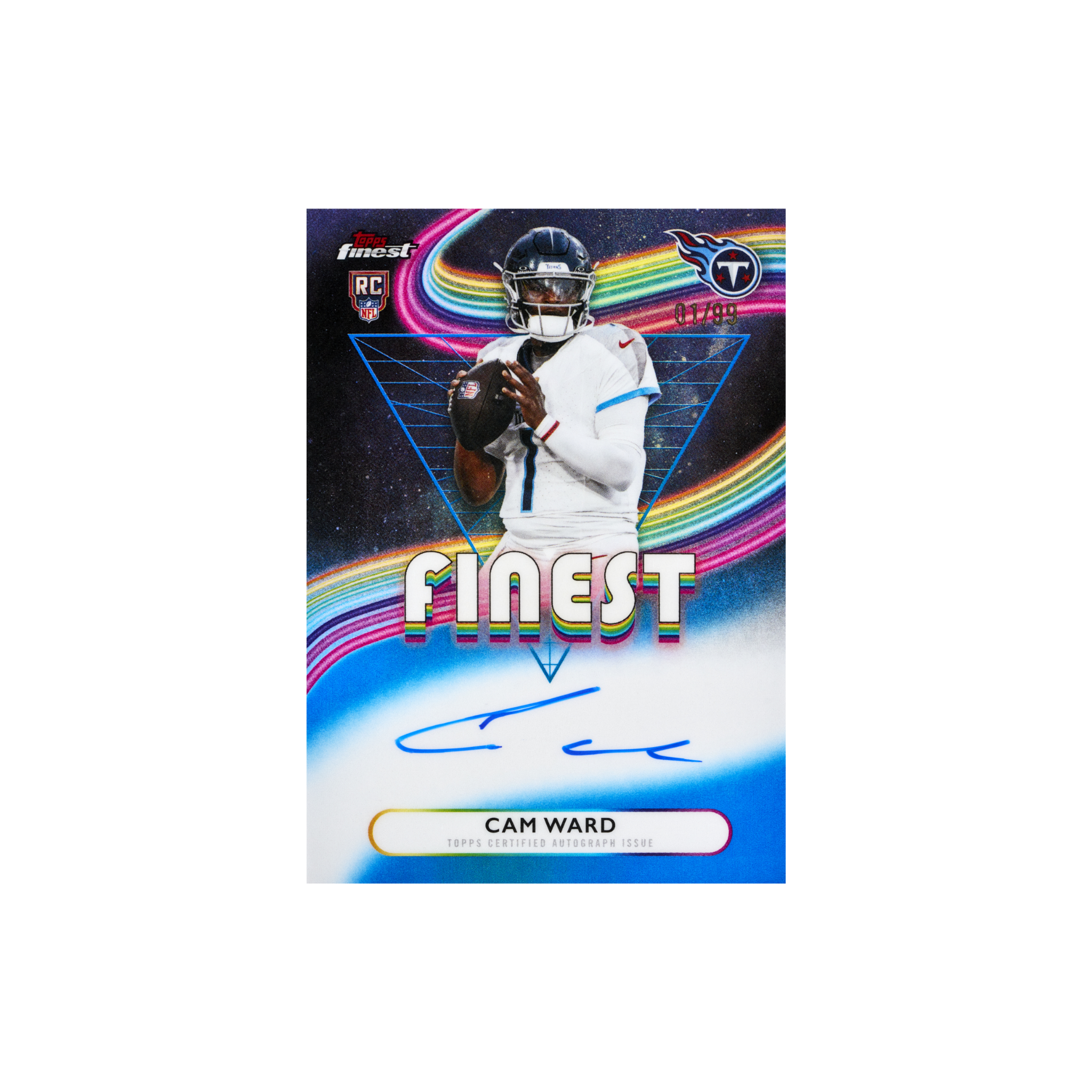 2025 Topps Finest Football Hobby Box Schweiz – Cam Ward Finest Rookie Auto