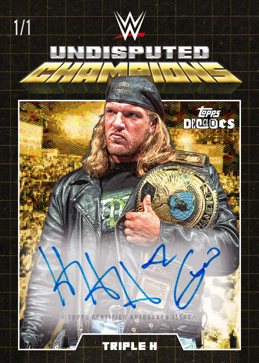 WWE Decades 90's Edition Triple H Autogrammkarte