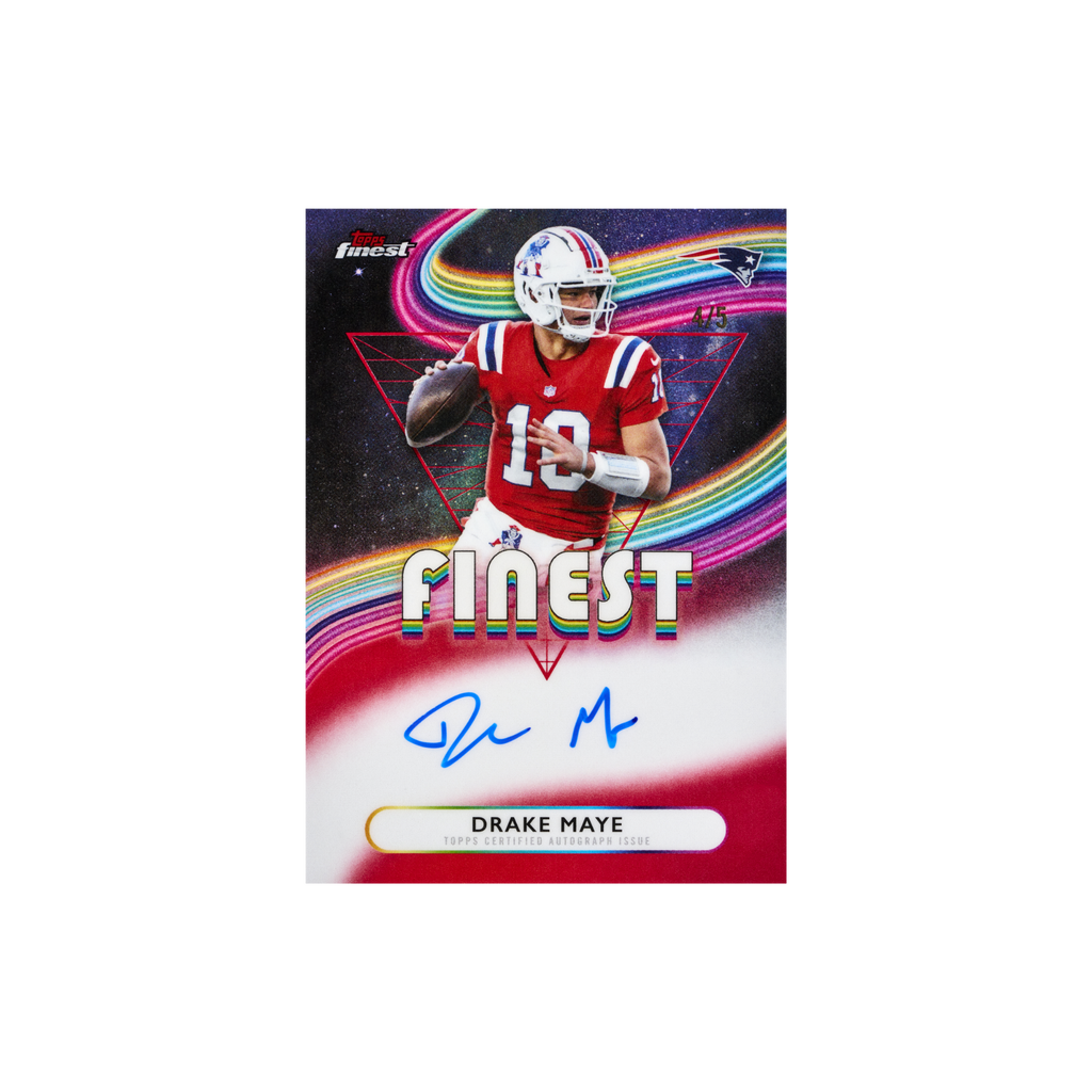 2025 Topps Finest Football Hobby Box Schweiz – Drake Maye Finest Auto