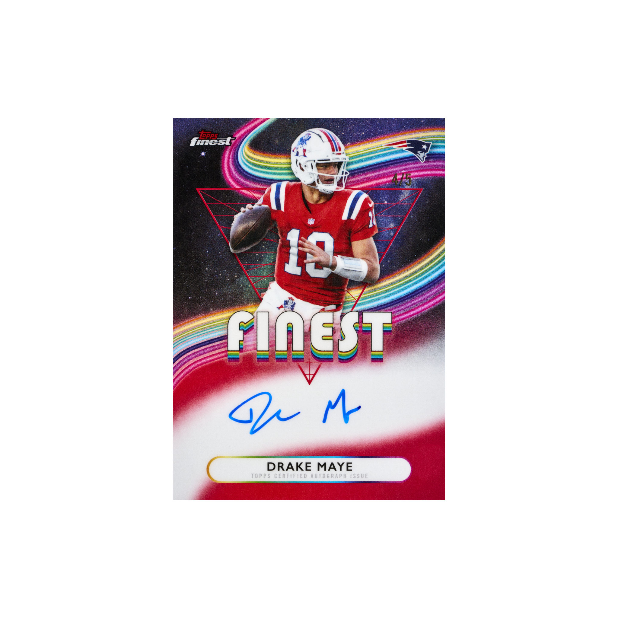 2025 Topps Finest Football Hobby Box Schweiz – Drake Maye Finest Auto