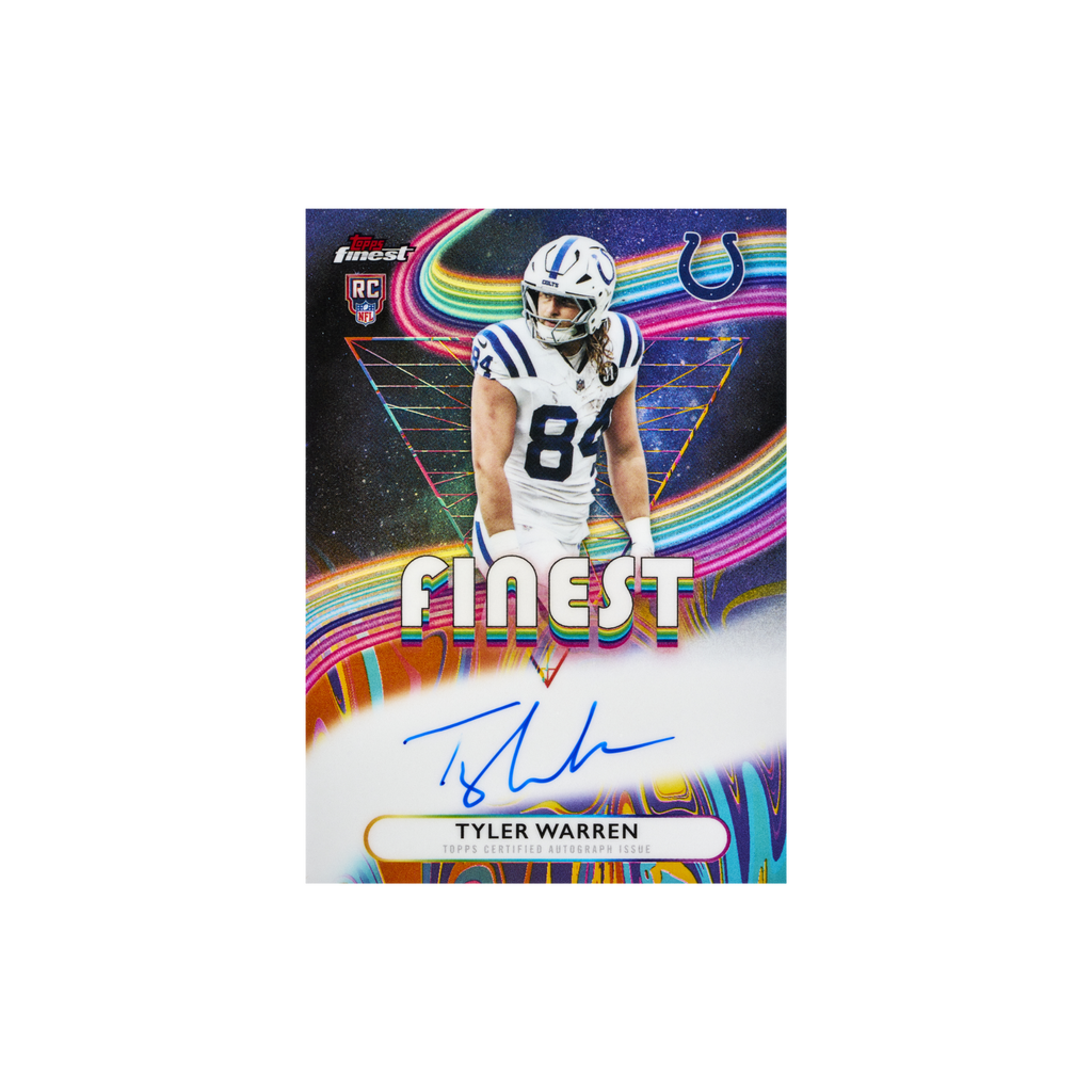 2025 Topps Finest Football Hobby Box Schweiz – Tyler Warren Finest Rookie Auto