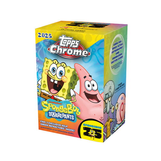 Topps Chrome SpongeBob 25th Anniversary 2025 - Blaster Box Livestream