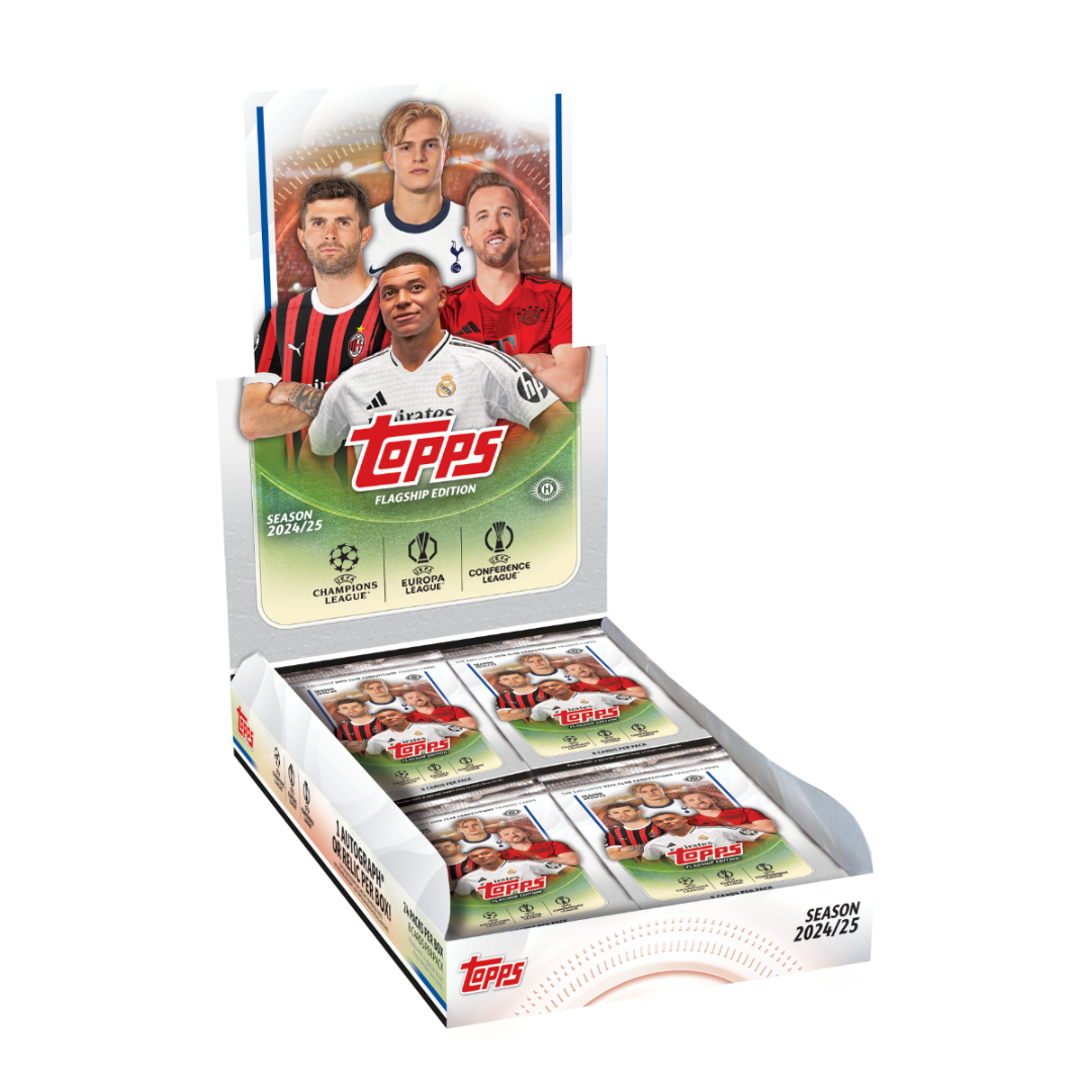 Topps UEFA Club Competitions Soccer Hobby 2024/25 Hobby Box