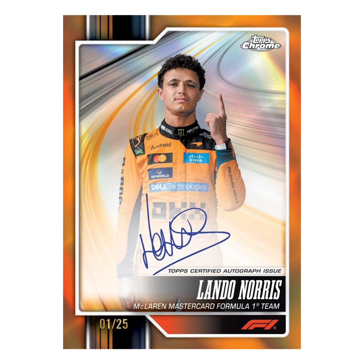 2026 Chrome Autographs Lando Norris