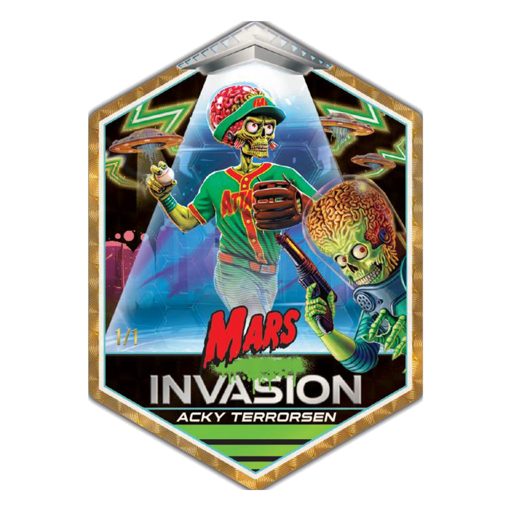 2026 Mars Attacks Xmas Invasion Chrome Acky Terrorsen