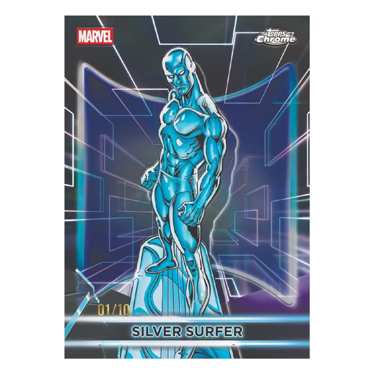 2026 Marvel Neon Base - Chrome Etch Variation Silver Surfer