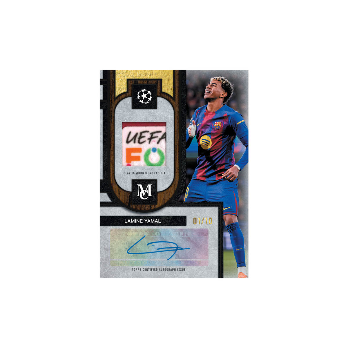 2025/26 Museum Collection UCC Autograph Relic Lamine Yamal