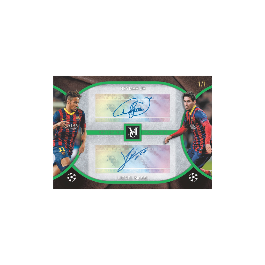 2025/26 Museum Collection UCC Archival Dual Autograph Neymar Lionel Messi