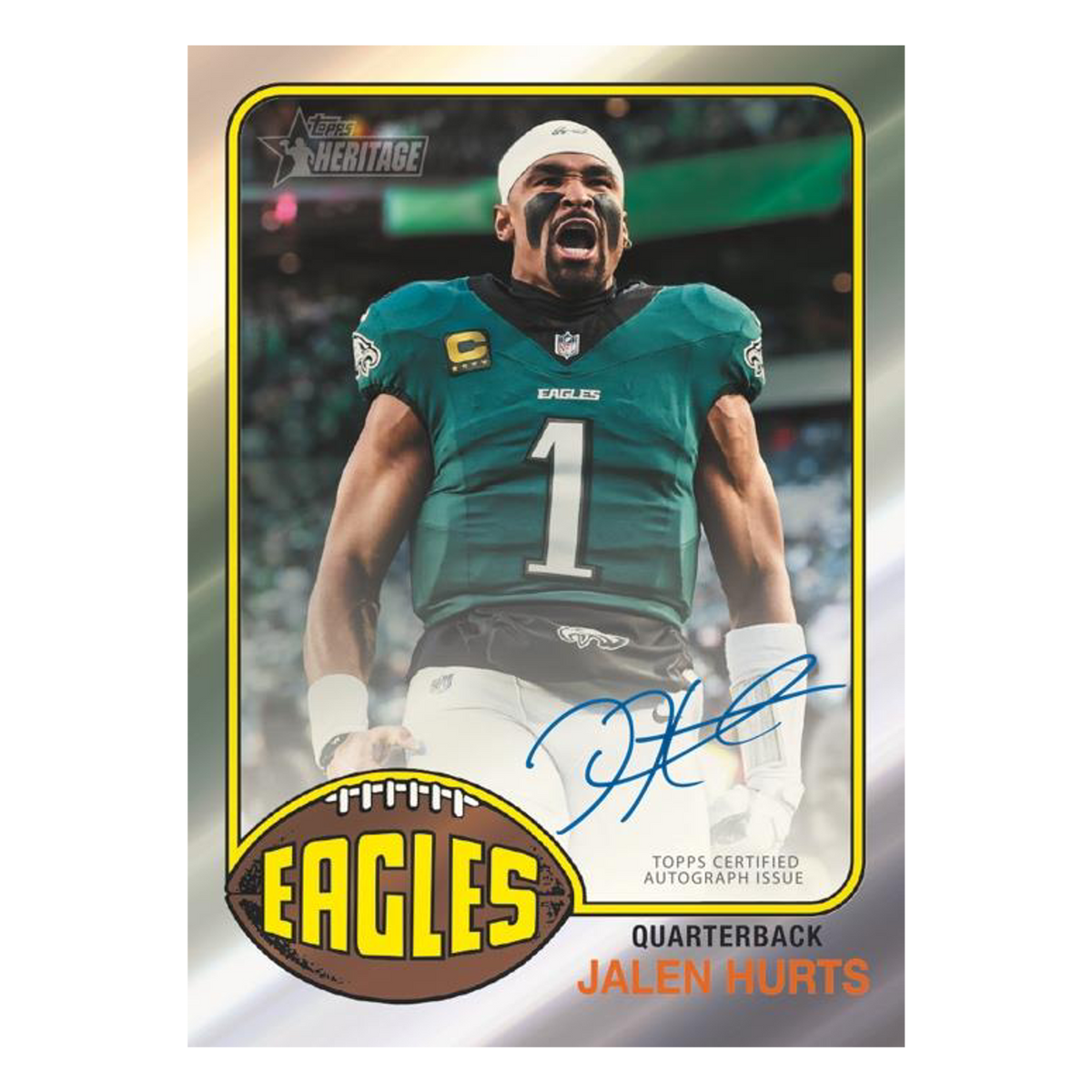 2026 Heritage Base Cards Chrome Autograph Variation Jalen Hurts