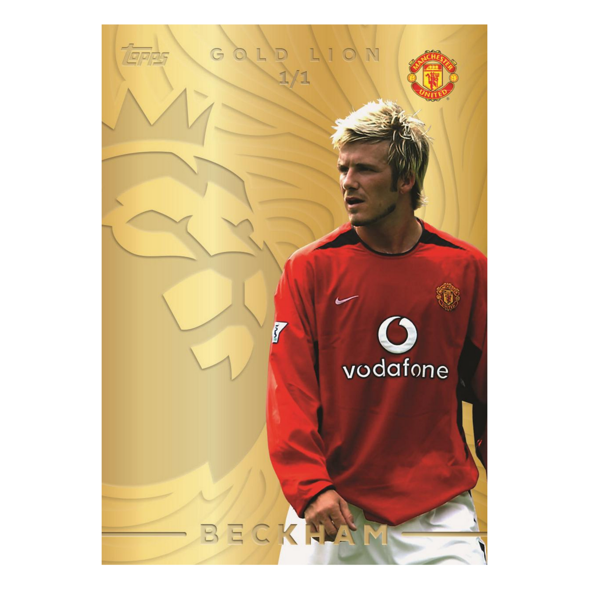 2026/27 Premier League Flagship Gold Lion David Beckham