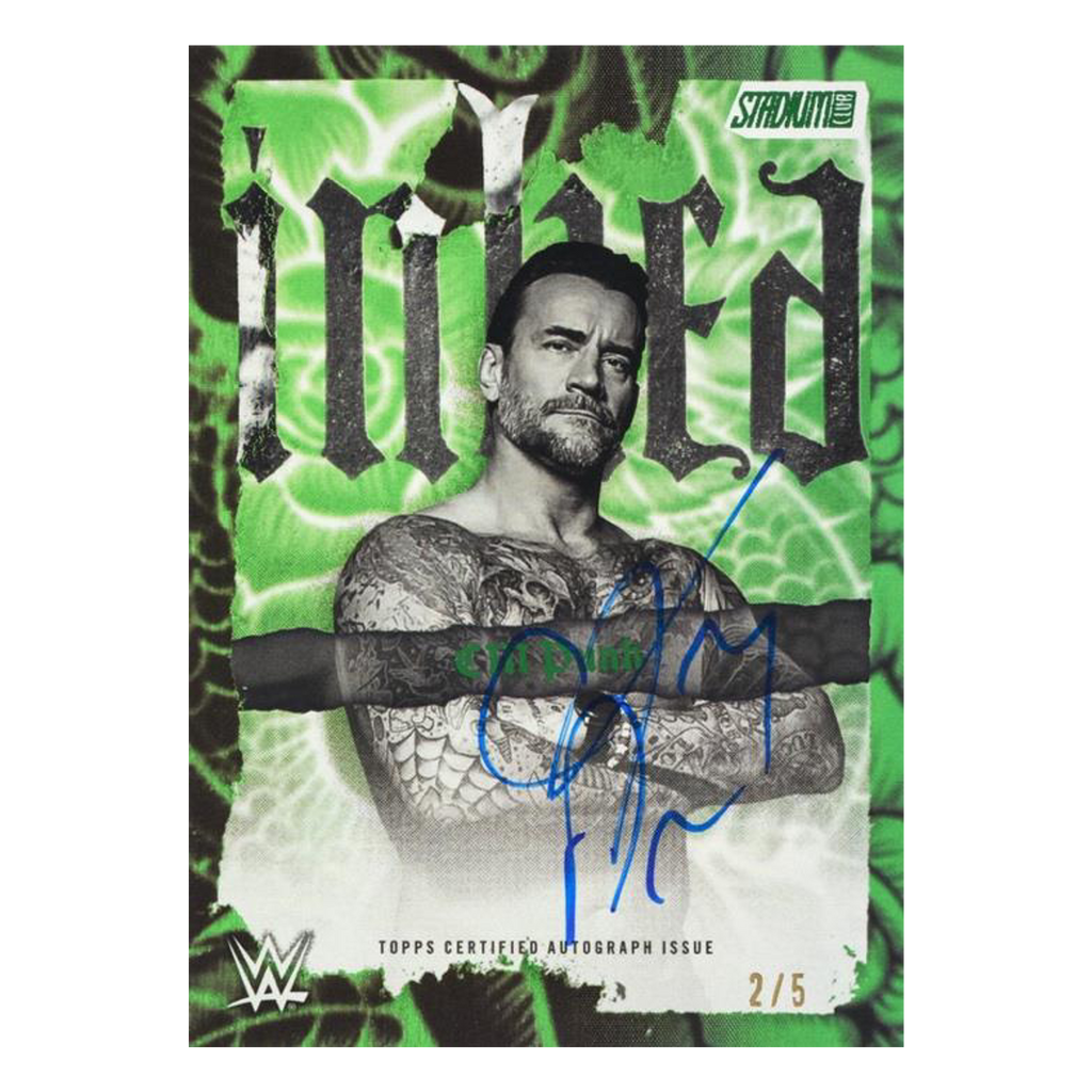 2026 Stadium Club WWE Inked Autographs CM Punk